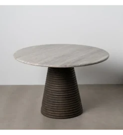 Stół jadalniany HYGYD 115 cm drewno mango