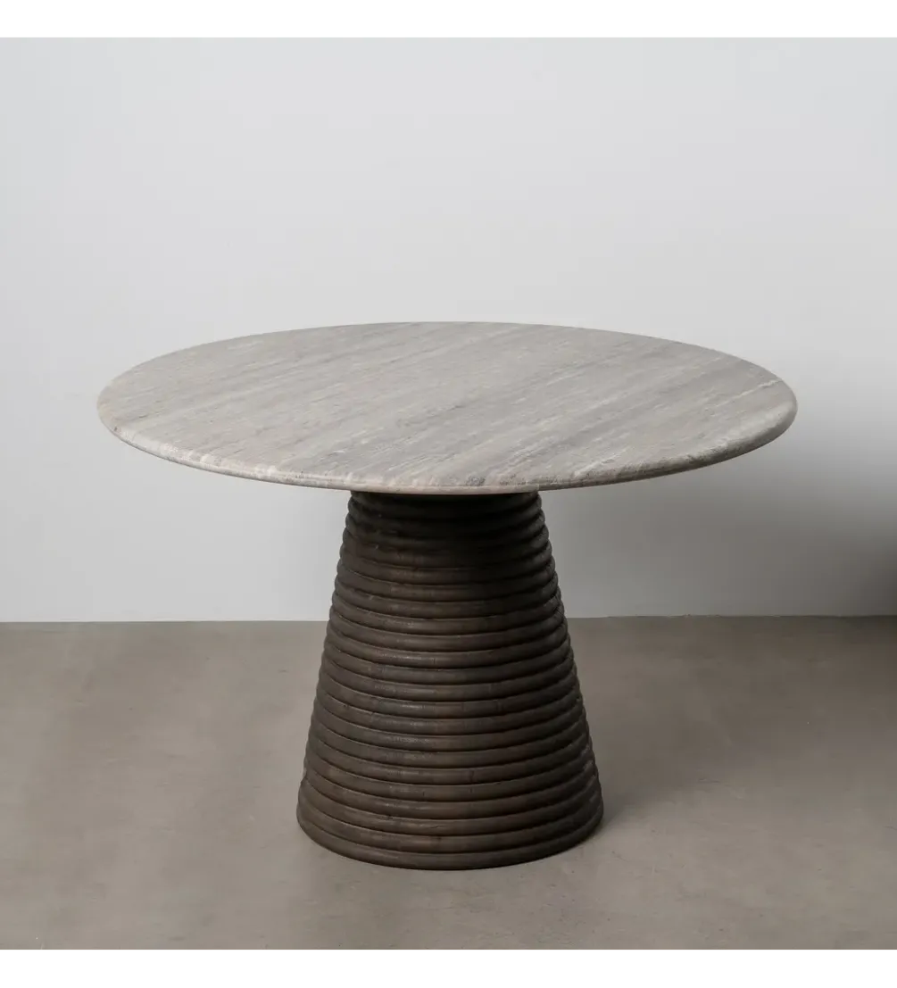 Stół jadalniany HYGYD 115 cm drewno mango
