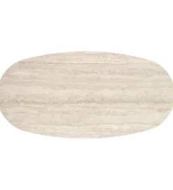 Stół JULIUS 200 cm odcień trawertynu naturalny czarny