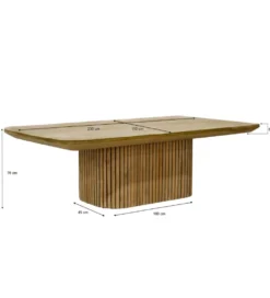 Stół LUSAN 230 cm drewno teak
