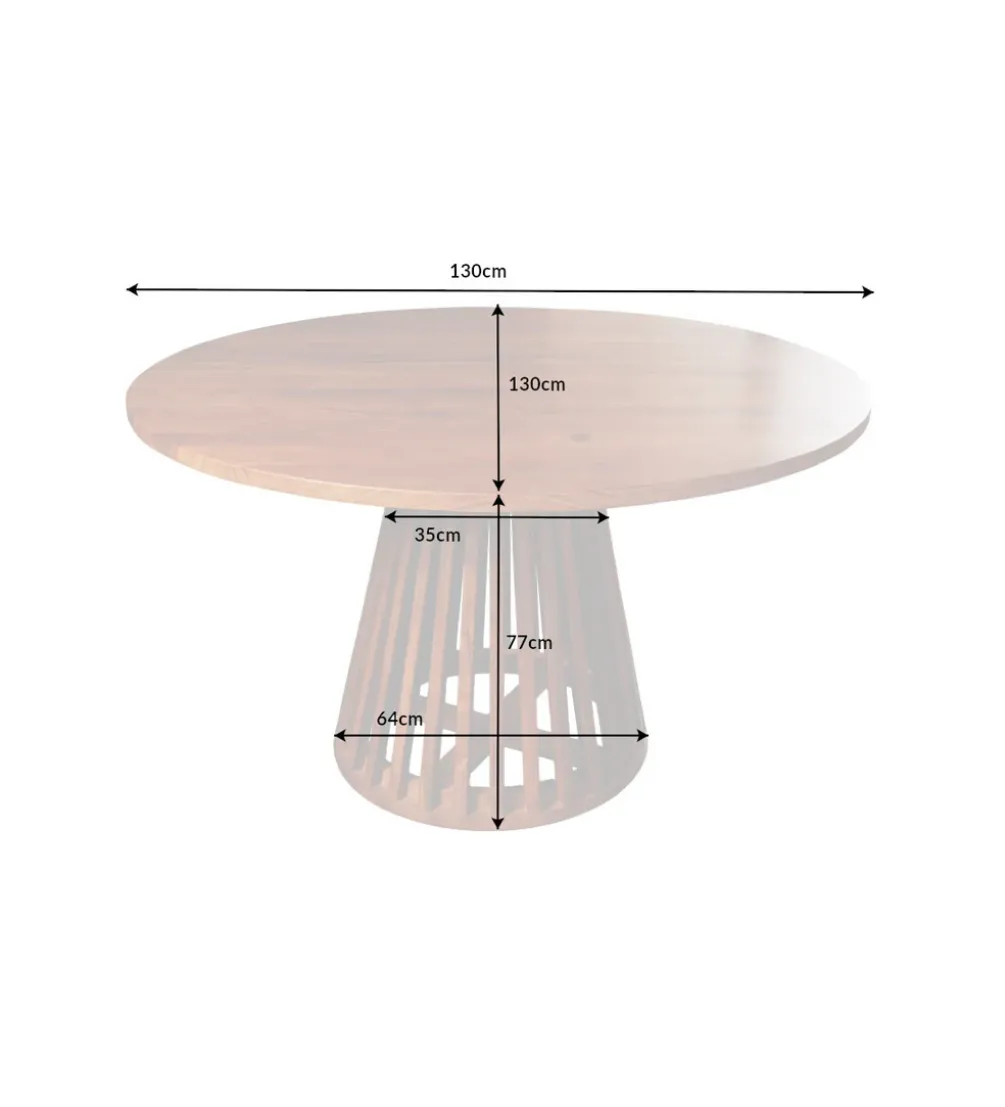Stół MAISON JADE 130 cm drewno akacja
