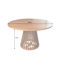 Stół MAISON JADE 120 cm okrągły drewno akacja