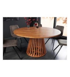Stół MAISON JADE 140 cm okrągły drewno akacja