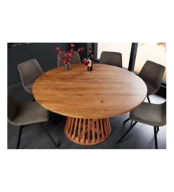 Stół MAISON JADE 140 cm okrągły drewno akacja