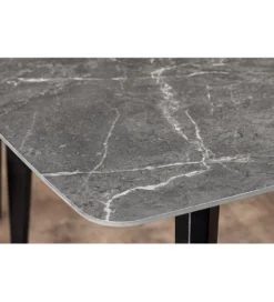 Stół MILANO 180 cm ceramiczny blat antracyt