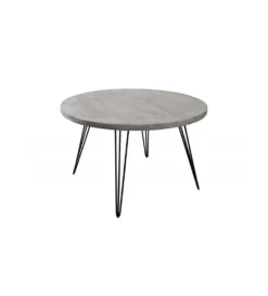 Stół MORENA 80 cm drewno mango szary