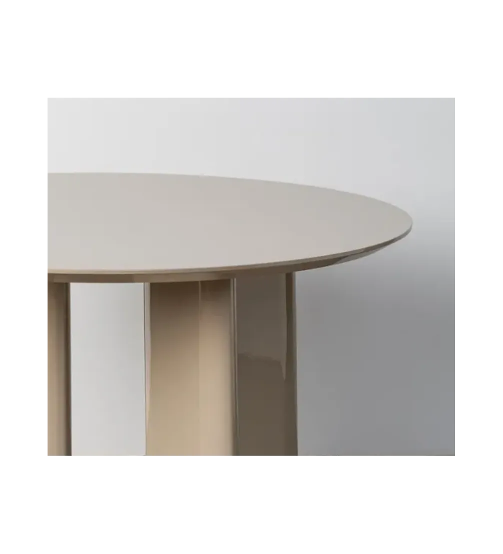 Stół MYKA 120 cm szklany taupe