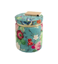 Stołek FLOWER 39 cm niebieski