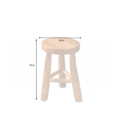Stołek GUERRO 30 cm drewno teak