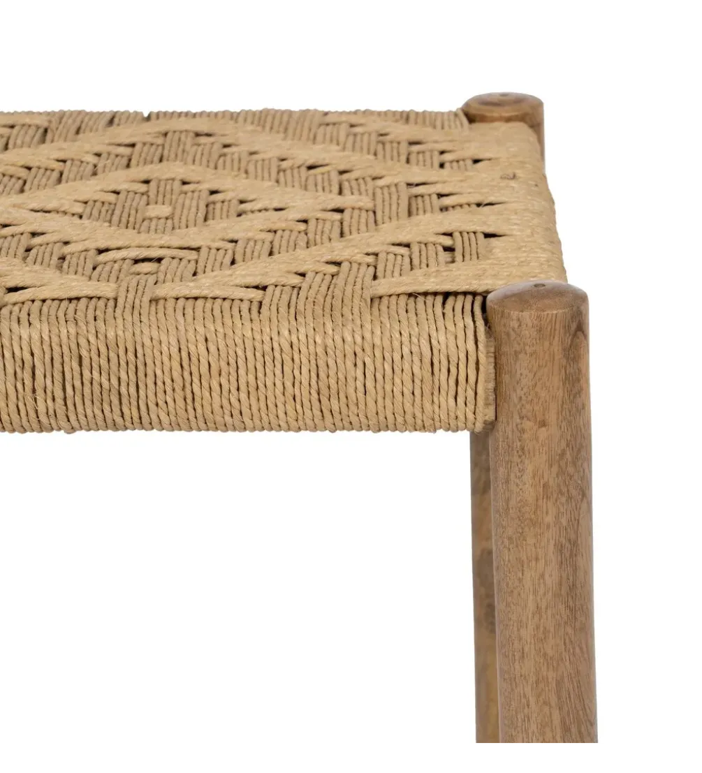 Stołek NEBERNLI 40 cm drewno mango naturalny