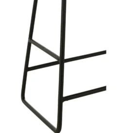Stołek ZAMBIA drewno teak czarny