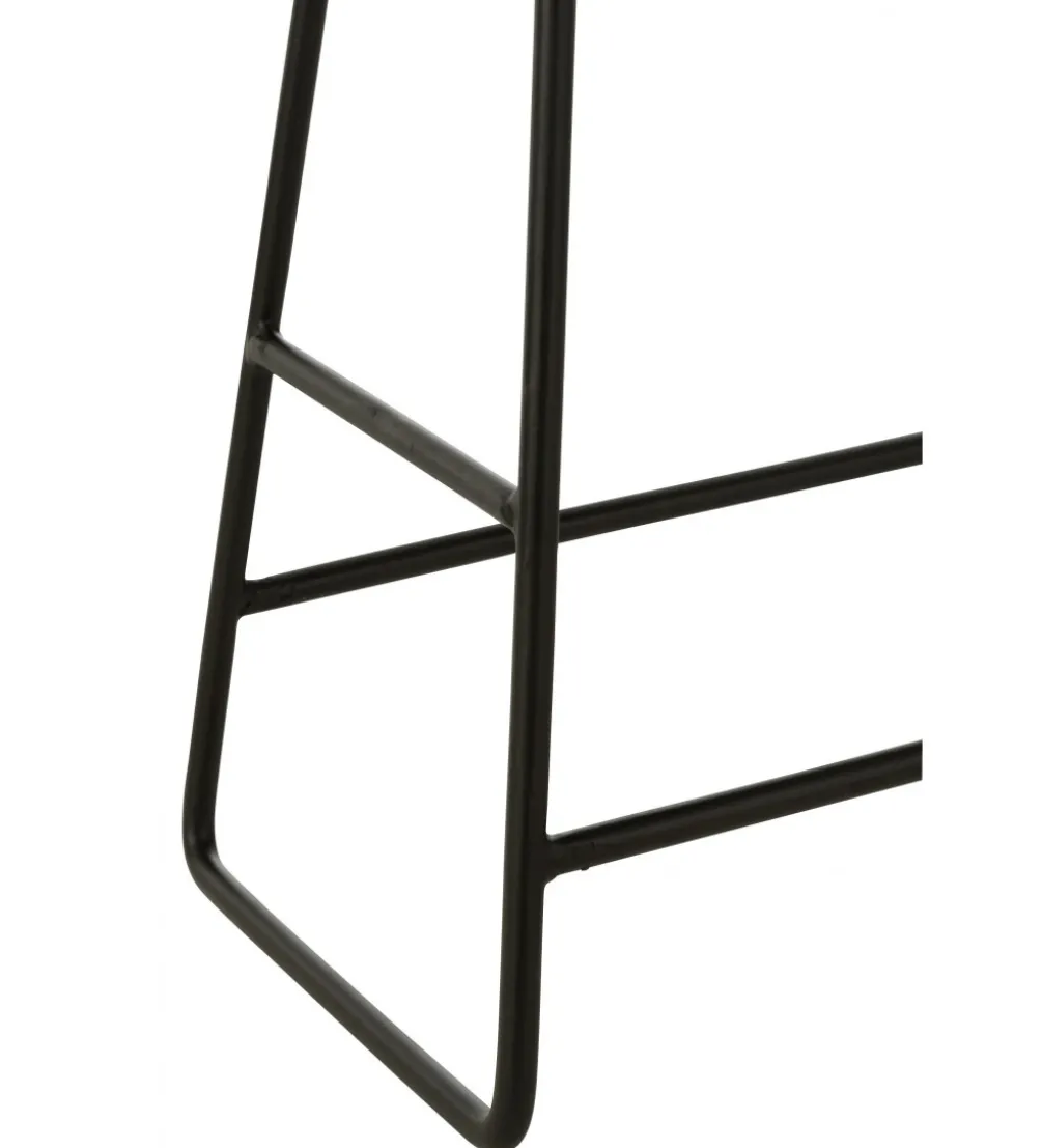 Stołek ZAMBIA drewno teak czarny