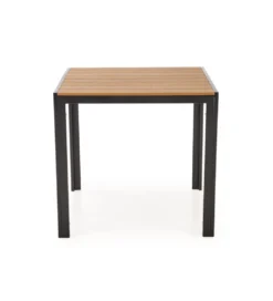 Stół ogrodowy FIERRO 80 cm brązowy czarny