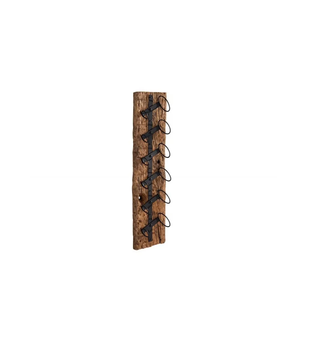 Stojak ścienny na wino Barracuda 100cm Teak