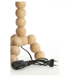 Stojak do lampki nocnej VEGLIO 40 cm drewno mango naturalny