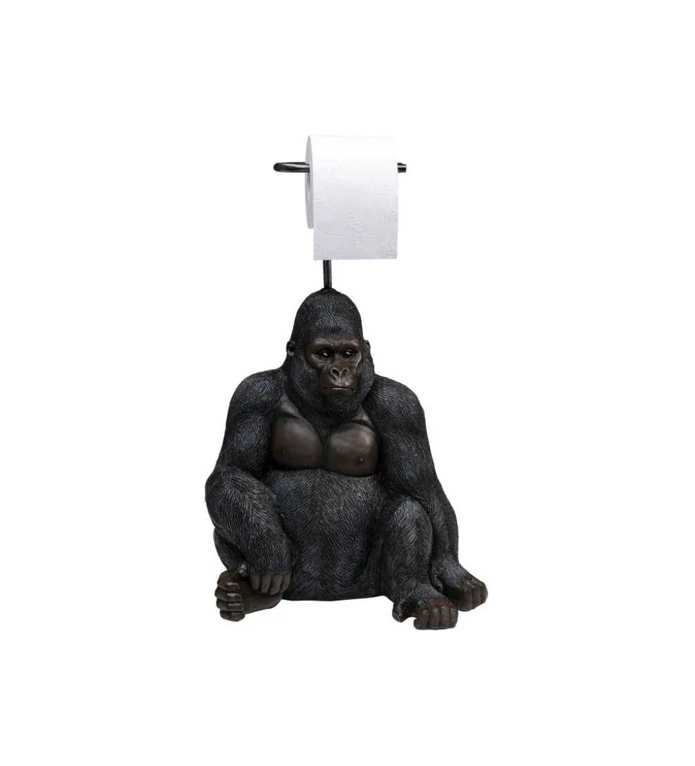 Stojak na papier toaletowy GORYL 51 cm czarny