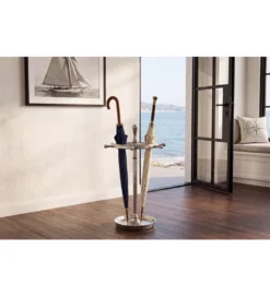 Stojak na parasole SEVEN SEAS 65 cm srebrny