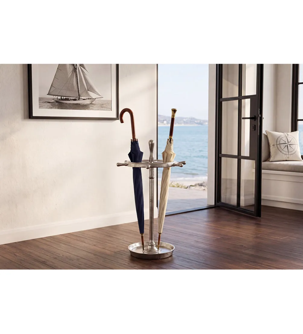Stojak na parasole SEVEN SEAS 65 cm srebrny
