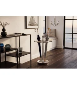 Stojak na parasole SEVEN SEAS 65 cm srebrny