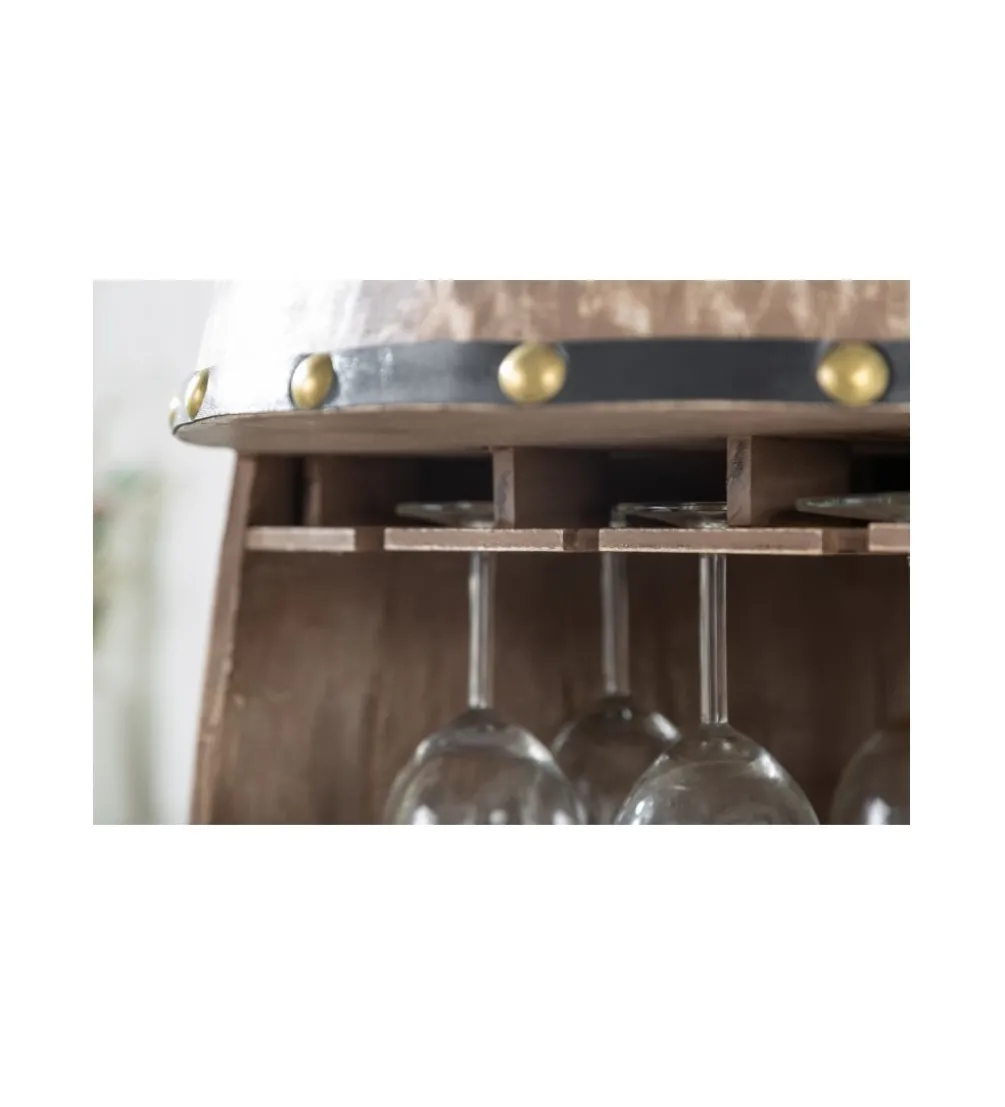 Stojak na wino Chateau 97 cm drewno jodła