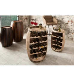 Stojak na wino Chateau 80 cm drewno jodła