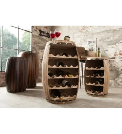 Stojak na wino Chateau 80 cm drewno jodła