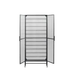 Stojak na wino PORTO 75 x 180 cm czarna