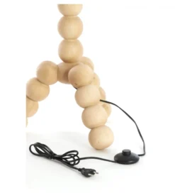 Stojak do lampy VEGLIO 130 cm drewno mango naturalny