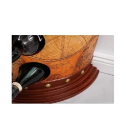 Stojak na wino GLOBE 75 cm drewno sosna