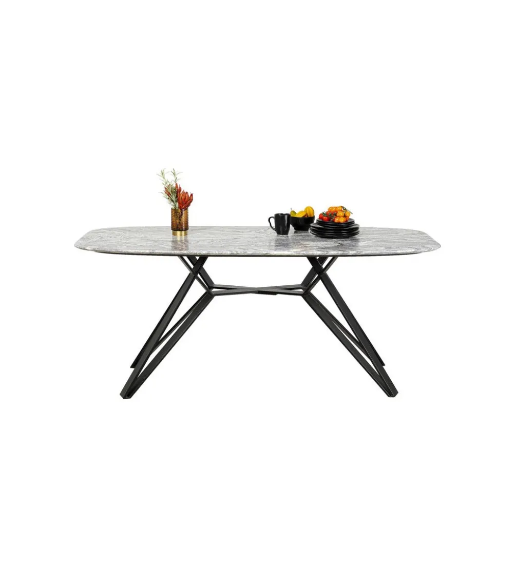 Stół OKINAWA 180 x 90 cm granitowy blat