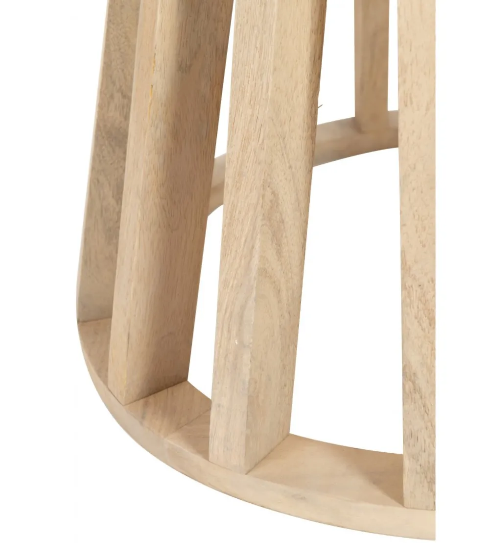 Stół okrągły CONNIE 110 cm drewno mango