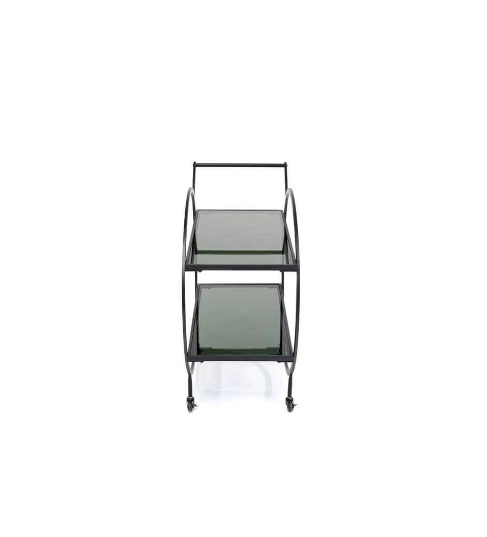 Stolik na kółkach LOFT 74 cm czarny