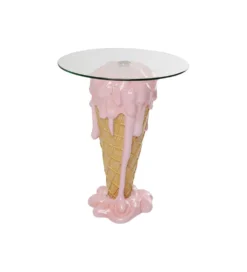 Stolik bistro ICE CREAM 60 cm różowy