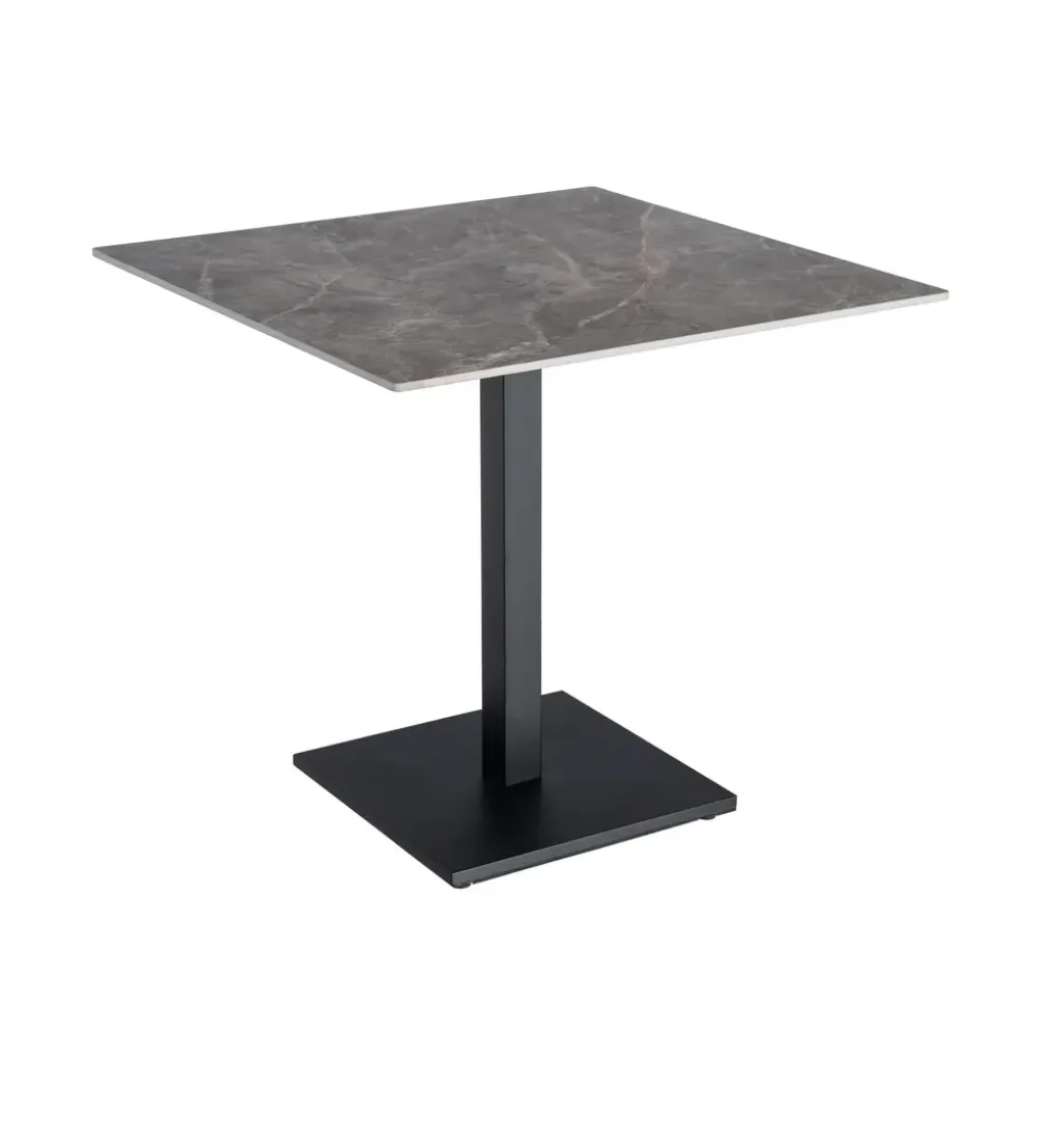 Stolik bistro SINTERED 80 cm efekt marmuru