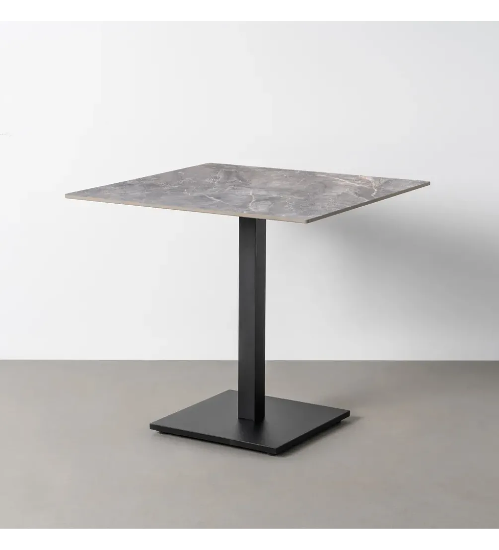 Stolik bistro SINTERED 80 cm efekt marmuru
