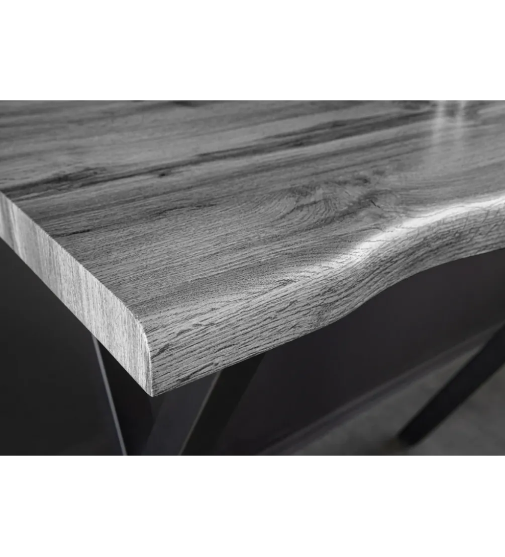 Stolik bistro WILD 120 cm drewno dębu szary