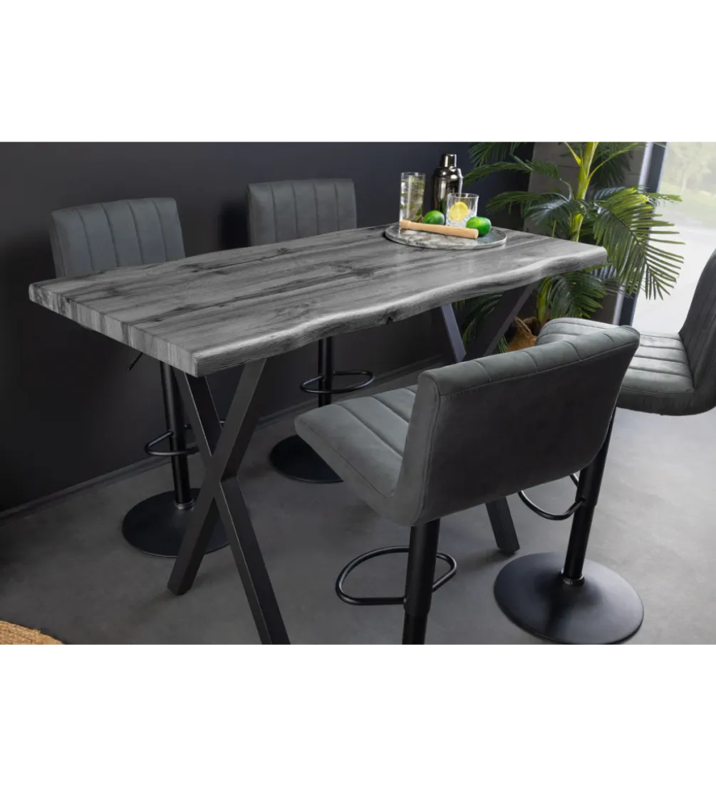 Stolik bistro WILD 120 cm drewno dębu szary