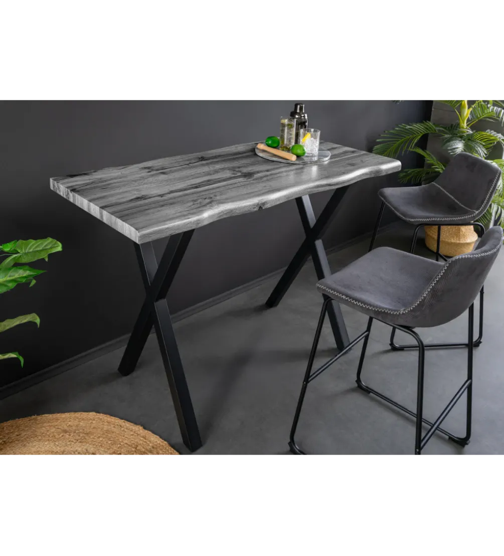 Stolik bistro WILD 120 cm drewno dębu szary