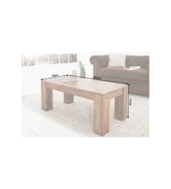 Stolik FINICE Makassar 100 cm drewno sheesham