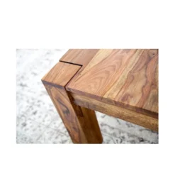Stolik FINICE Makassar 60 cm drewno Sheesham