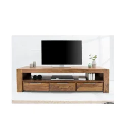 Stolik FINICE Makassar pod TV 170 cm drewno Sheesham