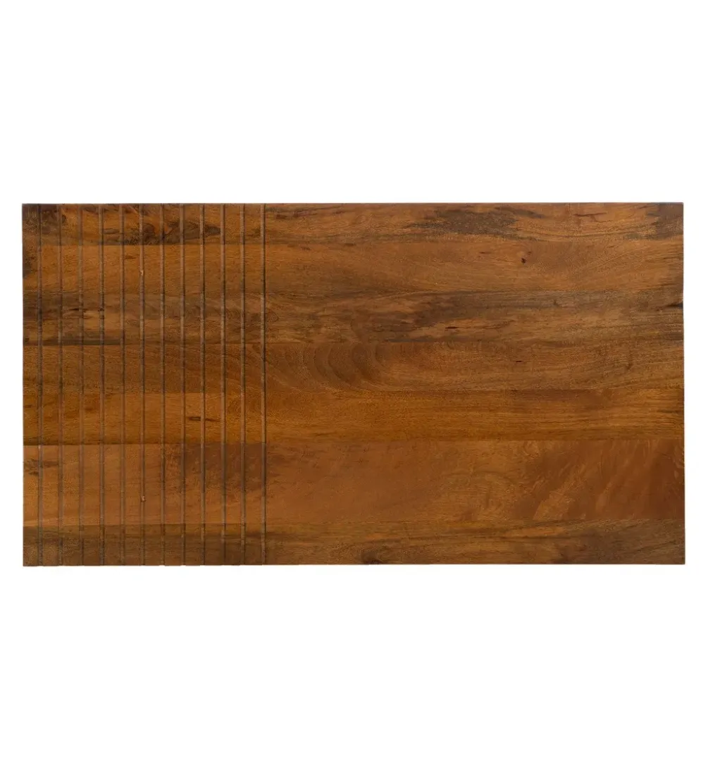 Stolik kawowy ABNER 110 cm drewno mango Brązowa