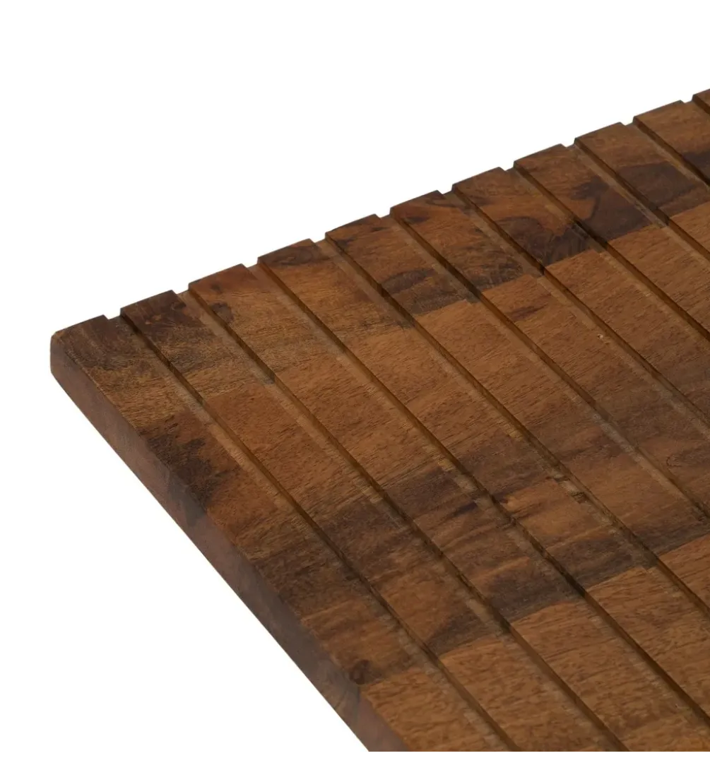 Stolik kawowy ABNER 110 cm drewno mango Brązowa