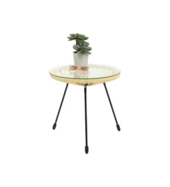 Stolik kawowy ACAPULCO BUTTER 50 cm żółty