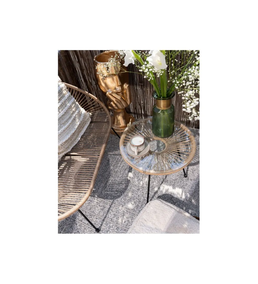 Stolik kawowy ACAPULCO 50 cm naturalny