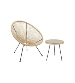 Stolik kawowy ACAPULCO 50 cm naturalny