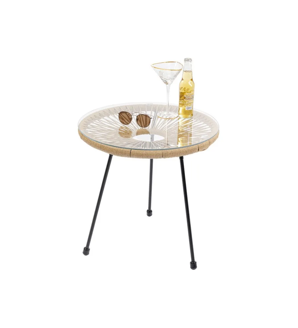 Stolik kawowy ACAPULCO 50 cm naturalny