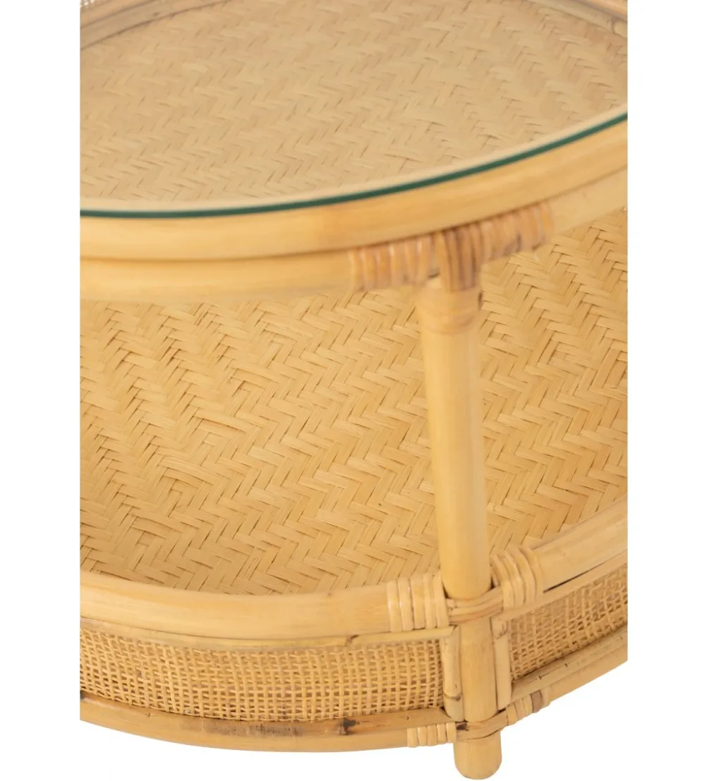 Stolik kawowy ALAN 70 cm rattan
