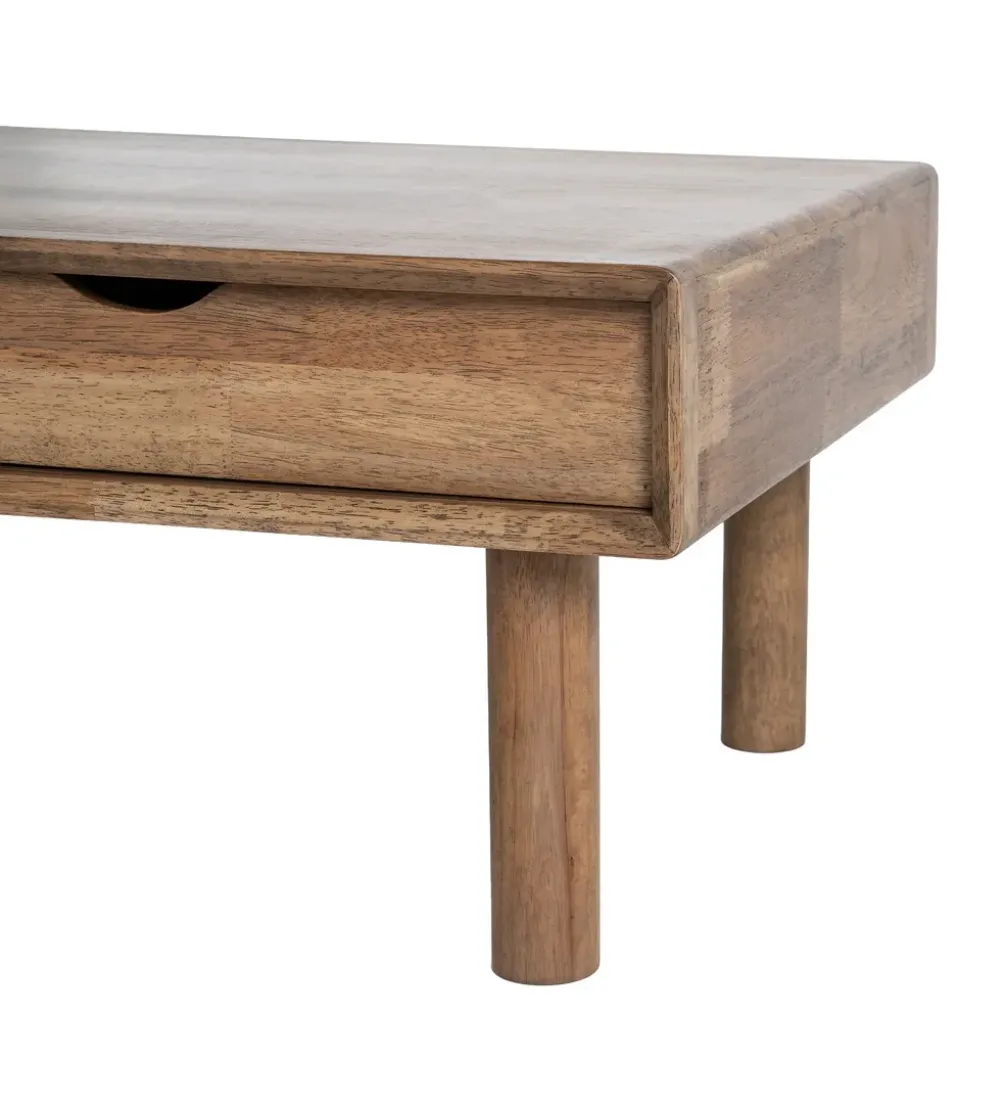Stolik kawowy AMY 120 cm drewno kauczuk