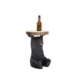 Stolik kawowy ANIMAL BEAR 33 cm czarny